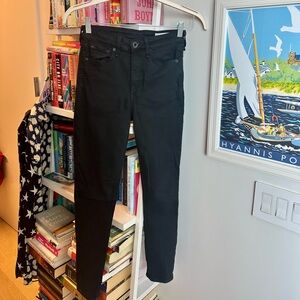 rag & bone Women's Jet Black Skinny Jeans